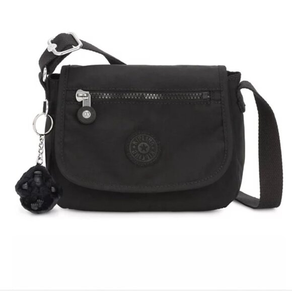 Kipling Handbags - Kipling Sabian Mini Crossbody Bag Black Noir Nylon Adjustable Strap Purse